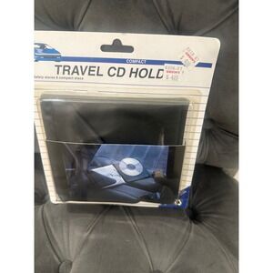 Vintage 1993 Custom Accessories Travel CD Holder Case 6 Disc Black deadstock